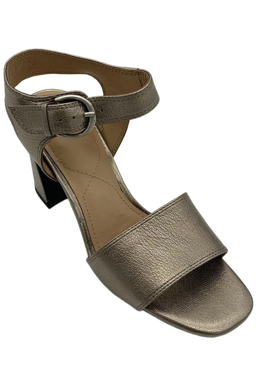 NYDJ Women's Liz Heels Tumbled Metallic Pewter - Medium